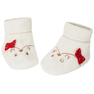 Chaussons ludiques en velours pour bébé fille 