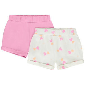 Lot de 2 shorts fantaisies pour bébé fille  