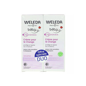 Duo de crème pour le change à la mauve blanche 2 x 50 ml 