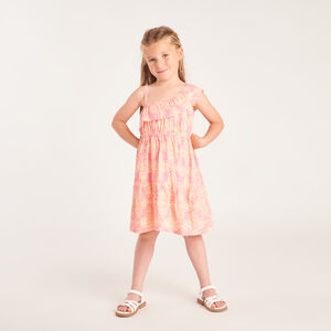 Robe asymétrique à motif fantaisie pour fille  