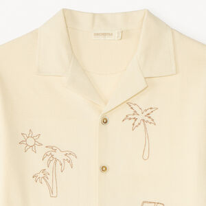 Chemise manches courtes brodée pour garçon  