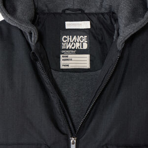 Blouson aviateur bi-matière à capuche pour garçon 