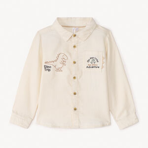 Chemise manches longues motifs dinos pour bébé garçon 