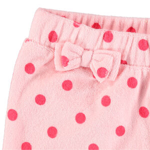 Short en éponge avec noeud à la taille 