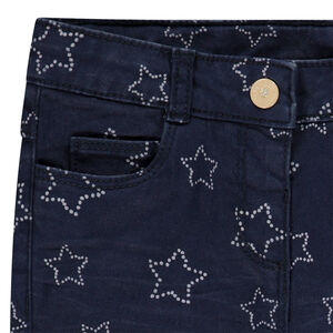 Pantalon slim en twill imprimé pour bébé fille 