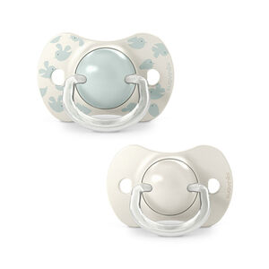 Lot de 2 sucettes silicone SX Pro 6-18M Birdies vert 