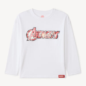 T-shirt manches longues garçon print lenticulaire Avengers Marvel 