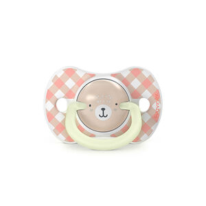 Lot de 2 sucettes silicone SX Pro 0-6M Wild&Free jour/nuit rose 