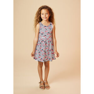 Robe à bretelles imprimé papillons pour fille 