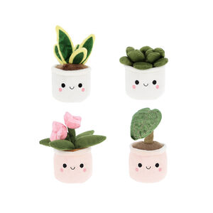 Petite peluche plante verte 12 cm (modèle aléatoire) 