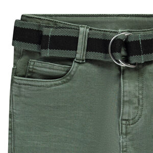 Jean droit avec ceinture amovible pour garçon 