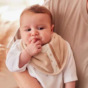 Lot de 2 bavoirs bandanas en éponge Tiga 