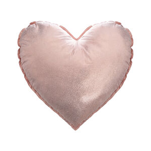 Coussin décoratif Coeurs - Or et Rose  