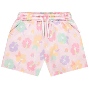 Short en molleton fantaisie à imprimé exotique pour fille 