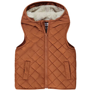 Doudoune sans manches doublée sherpa pour bébé garçon 