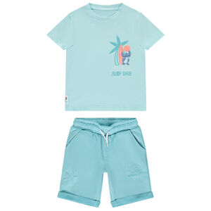 Ensemble t-shirt + short uni Stitch Disney pour garçon  