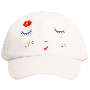 Casquette printée et brodée pour bébé fille 