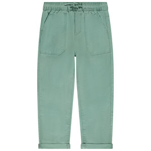 Pantalon uni en toile pour garçon  