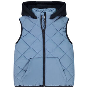 Doudoune sans manches à capuche molleton pour garçon 