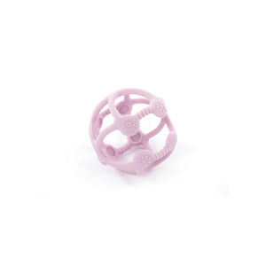 Balle de dentition en silicone rose pastel  