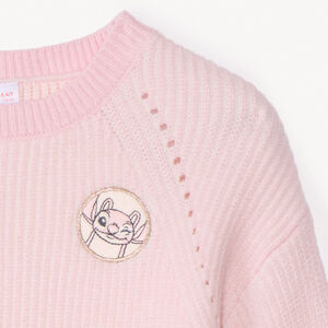Pull en tricot patché Stitch & Angel Disney fille 