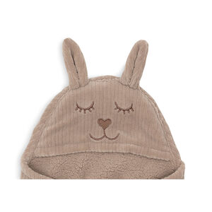 Couverture enveloppante Bunny Cloudy Rib Milky Coffee 