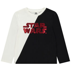 T-shirt manches longues à sequins magiques Star Wars pour garçon  