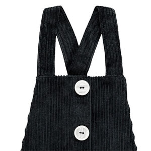 Salopette courte en velours côtelé pour enfant fille 