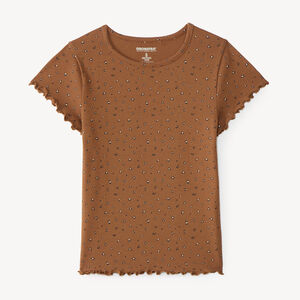 T-shirt fille manches courtes imprimé fantaisie 