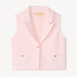 Veste sans manches style blazer pour fille 