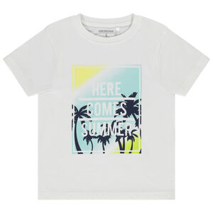 T-shirt manches courtes print palmiers pour garçon 