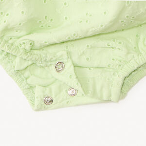Combinaison courte en broderie anglaise fantaisie pour bébé fille 