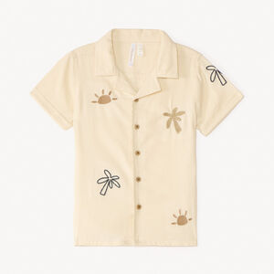 Chemise manches courtes broderie fantaisie pour bébé garçon 