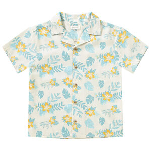 Chemise manches courtes imprimé feuillage pour garçon 