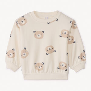 Sweat molleton oversize imprimé oursons pour bébé 