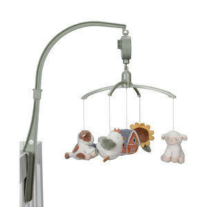 Mobile musical avec 5 peluches Little Farm 