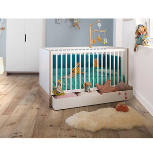 Lit évolutif Lilo avec 2 pans 70x140 cm - Blanc 