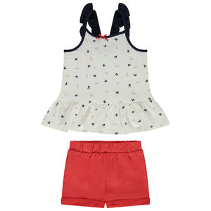 Ensemble 2 pièces imprimé papillons pour bébé fille 