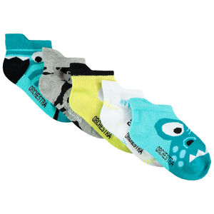 Lot de 5 paires de chaussettes courtes fantaisies 