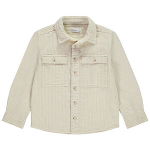 Surchemise uni en velours grosse côtes 