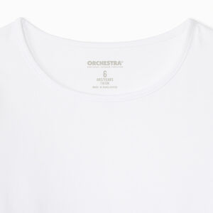 Lot de 3 t-shirts manches longues unis blancs pour fille  