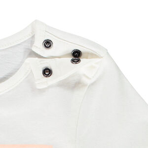 T-shirt manches courtes à message pour bébé fille 