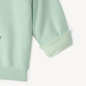 Sweat en molleton print fleuri pour fille 