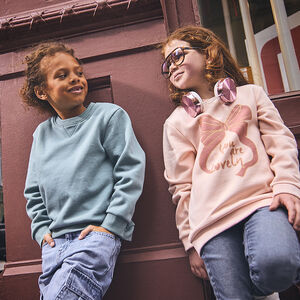 Sweat en molleton gratté uni pour garçon 