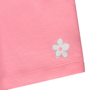 Short uni en molleton print fleur pour fille 