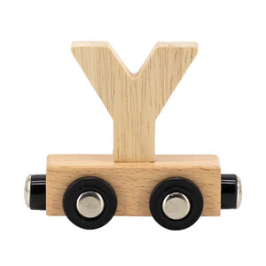 Lettre "Y" en bois pour train 
