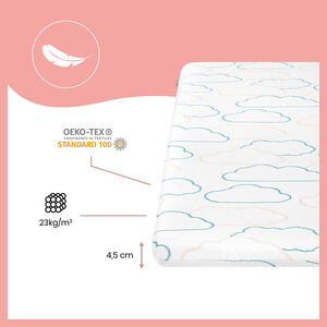 Matelas de voyage Cosy'Lite Nomad 60x120 cm imprimé nuages 