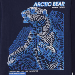 T-shirt manches longues print fantaisie Bear pour garçon  