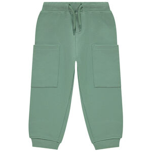 Pantalon de jogging uni en molleton avec poches cargo pour bébé garçon 