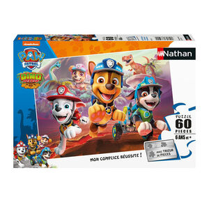 Puzzle 60 Pièces Pat'Patrouille La Rescousse Dinosaures Nathan 